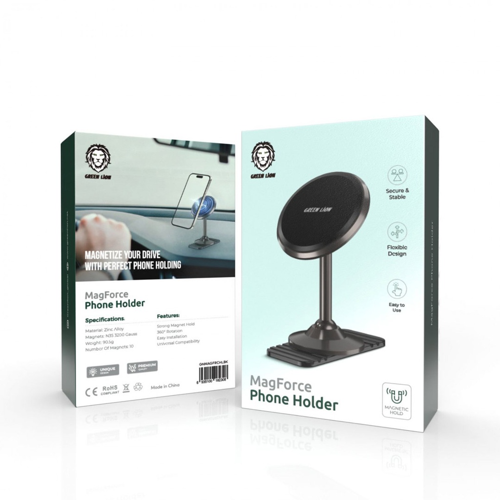 Green Lion MagForce Phone Holder - Matte Black