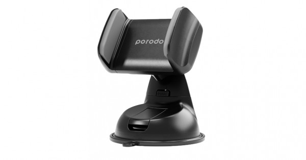 Porodo Universal Clamp Phone Mount - Black-600x315w