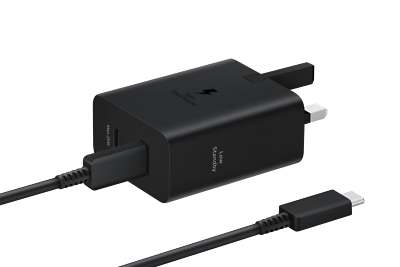 فيش من شركه SAMSUNG مع كيبل TYPE-C بقوة 45W